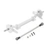 Diydeg RC Axle, Aluminium Alloy 1/14 RC Truck Front Steering Rod Link Pole Wheel Axle, RC Front Steering Wheel Axle Upgrades Parts for 1/14 Remote Control Unpowered Tractor Truck (Silver) view 1