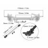 Diydeg RC Axle, Aluminium Alloy 1/14 RC Truck Front Steering Rod Link Pole Wheel Axle, RC Front Steering Wheel Axle Upgrades Parts for 1/14 Remote Control Unpowered Tractor Truck (Silver) view 2