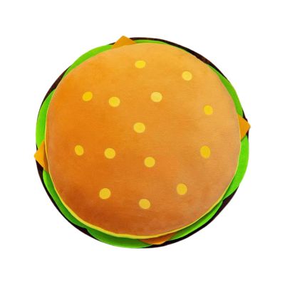 Fonowx Cheeseburger Plush Toy Cushion Photo Prop Soft Birthday Gifts Home 40cm Hamburger Stuffed Pillow for Desktop, Sleeping, Holiday, Child