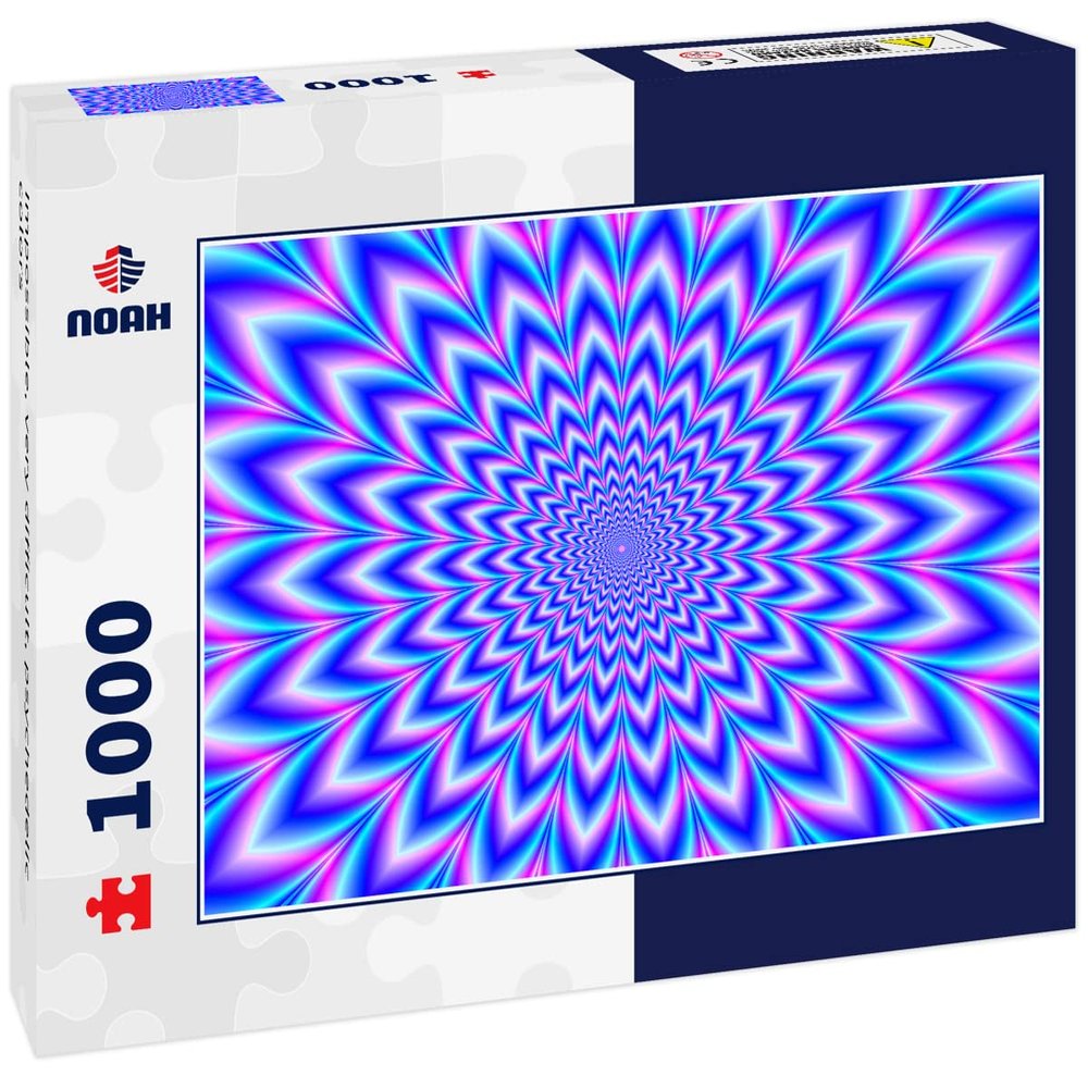 Noah Jigsaw Puzzle Impossible, Very Difficult, Psychedelic Colors 1000 Pieces