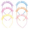 LALAFINA 18 Pcs Birthday Headbands Candy Color Happy Birthday Headbands with Teeth Happy Birthday Tiara Birthday Crown Party Supplies for Teens Adults view 1