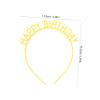 6pcs Headwear Hairband Hair for Tiara Birthday Red Novelty Plastic Headdress Headband Hoop Happy Prop Decorations Accessories Yellow+purple+blue+pink+orange+rose Creative view 2