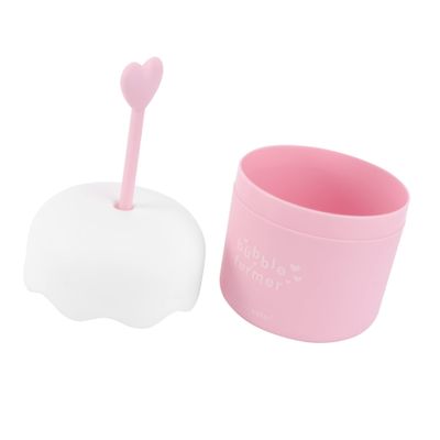 STOBAZA 1pc Shampoo Convenient Foam Pink Foamer Bubbling Bottle Maker Wash Mini Home Adorable Facial Bubble Device Beauty Tool Skin Former Milk Travel Care Foaming