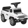 Aosom Kids Ride on Push Car, with Engine Sounds & Under-Seat Storage, Foot-to-Floor Ride on Sliding Car with Horn, Sit and Scoot Ride on Toy, Ages 1.5-3 Years, White view 1