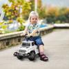 Aosom Kids Ride on Push Car, with Engine Sounds & Under-Seat Storage, Foot-to-Floor Ride on Sliding Car with Horn, Sit and Scoot Ride on Toy, Ages 1.5-3 Years, White view 2