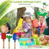 Tarpop 18 Pcs Kids Gardening Tools Set, Metal Kids Yard Tools with Sturdy Wooden Handle Safe Children Beach Sandbox Toy Sand Play Kit for Flower Soil Planting Loosening Digging, Trowel, Rake, Shovel view 4