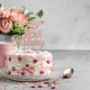 Rsstarxi 1 Pack Happy 16th Birthday Cake Topper Glitter 16 & Fabulous Cheers to 16 Years Old 16th Birthday Cake Pick for Celebrating 16th Birthday Anniversary Party Cake Decorations Supplies Rose Gold view 4