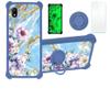 Case for Alcatel Apprise Case Compatible with Alcatel Glimpse / Volta Phone Case Cover [with Tempered Glass Screen Protector][Hard PC + Soft Silicone][Ring Support] [Gold Glitter+Luminous] JSL-SZH view 1
