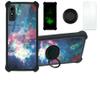 jioeuinly Blu Studio X10 2022 Case Compatible with Blu Studio X10 2022 Phone Case Cover [with Tempered Glass Screen Protector][Hard PC + Soft Silicone][Ring Support] [Luminous Effect] YGH-YH view 1