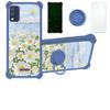 Blu Studio X5 2022 5 Inch Case Compatible with Blu Studio X5 2022 5 Inch Phone Case Cover [with Tempered Glass Screen Protector][Hard PC + Soft Silicone][Ring Support] [Luminous Effect] YGL-CJ view 1