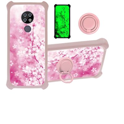 jioeuinly ATT Radiant Max Case Compatible with ATT Radiant Max Phone Case Cover [with Tempered Glass Screen Protector][Hard PC + Soft Silicone][Ring Support] [Luminous Effect] YGF-MH