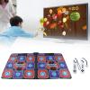 FOSA Double Dance Mat Games Toys, Music Dance Pad Double Player Exercise Foldable Kids Dance Rhythm Step Play Mat TV Dance Pat Blanket for Girls Boys Dance Musical view 1