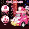 Seveclotree 9 in 1 Carrier Truck Cars Toys - Pink Princess Girl Car with Light and Sound - Toddler Toys Age 1-4 view 3