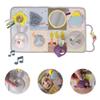 Taf Toys Newborns & Toddlers Busy Board with Music & Lights 13 Montessori Activities Baby Safe Mirror, 3D Activities, Textures & a Baby Teether Develops Motor Skills, Senses & Eye Hand Coordination view 3