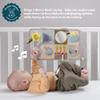 Taf Toys Newborns & Toddlers Busy Board with Music & Lights 13 Montessori Activities Baby Safe Mirror, 3D Activities, Textures & a Baby Teether Develops Motor Skills, Senses & Eye Hand Coordination view 4