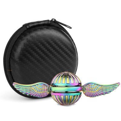 Rainbow Fidget Spinner Toy for Kids Adults, Fidget Orb Ball Finger Hand Spinners Desk Decoration Fingertip Gyro for Anxiety Stress Relief, Birthday Gift Stocking Stuffer