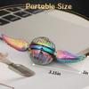 Rainbow Fidget Spinner Toy for Kids Adults, Fidget Orb Ball Finger Hand Spinners Desk Decoration Fingertip Gyro for Anxiety Stress Relief, Birthday Gift Stocking Stuffer view 2