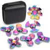 7 Pack Rainbow Fidget Spinners Pack Stress Relief Toys for Kids Adults, Finger Hand Spinner Metal Fidget Bulk Set Desk Toy for Anti-Anxiety Focus, Cool Small Gadget Novelty Gifts Party Favor view 1
