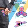 7 Pack Rainbow Fidget Spinners Pack Stress Relief Toys for Kids Adults, Finger Hand Spinner Metal Fidget Bulk Set Desk Toy for Anti-Anxiety Focus, Cool Small Gadget Novelty Gifts Party Favor view 2