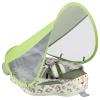 GENTEACO Mambobaby Baby Swim Float with Canopy Non-Inflatable Infant Pool Float with Tail 3-24 Months Avoid Flip Solid Skin-Friendly Material for Toddler Boys Girls(Leopard Green) view 1
