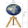 Globe Illuminated World Globe for Kids Geography Educational Easy to Read Light Up Globe with Wooden Tripod Stand for Home and Office Globe for Decor view 2