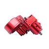 Metal Complete Transmission Cutoff Gearbox with Dig Gear for 1:10 Axial SCX10 AX10 Wraith RC Crawler Car (Red) view 4