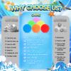 90 Pcs Reusable Water Balls, Reusable Water Balloons for Outdoor Toys and Games, Water Toys for Kids and Adults Boys and Girls - Summer Balls for Pool and Backyard Fun view 3