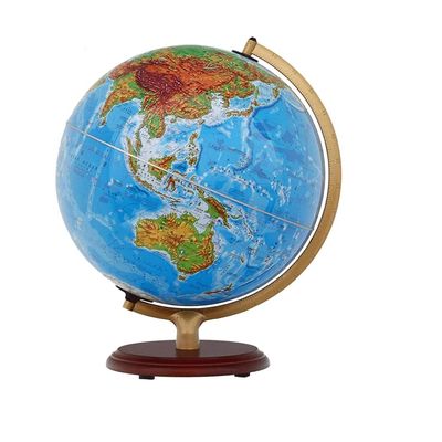 Globe 2 in 1 Led Illuminated Globe of The World with Sturdy Wood Stand Educational Earth Globe with Easy to Read for Kids and Adults Globe for Decor