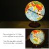 Globe 2 in 1 Led Illuminated Globe of The World with Sturdy Wood Stand Educational Earth Globe with Easy to Read for Kids and Adults Globe for Decor view 4