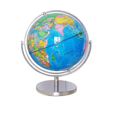Globe 720 Rotation Large World Globe with Metal Stand Desktop Geography Earth Globe Decor Easy to Read for Home Office School Globe for Decor