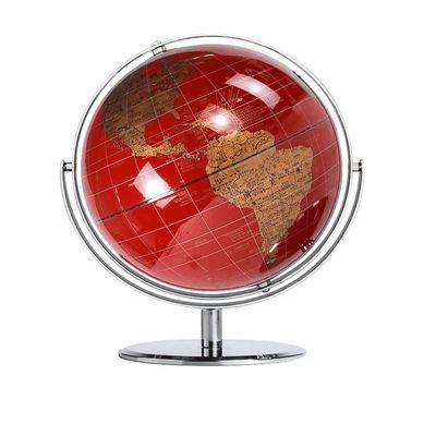 Globe 720 Rotating Globe of The World with Sturdy Metal Stand Educational Geography Map Antique Globe for Kids and Adults Globe for Decor