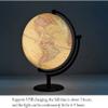 OLOTU Globe Illuminated LED World Globe for Kids Adults Easy to Read Educational Light Up Globe Lamp with Iron Stand World Globes for Learning Globe for Decor view 2