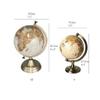 OLOTU Globe Handmade World Globe with Sturdy Metal Base Educational Geographic World Globe Easy Read for Kids and Adults Learning Globes Globe for Decor view 2