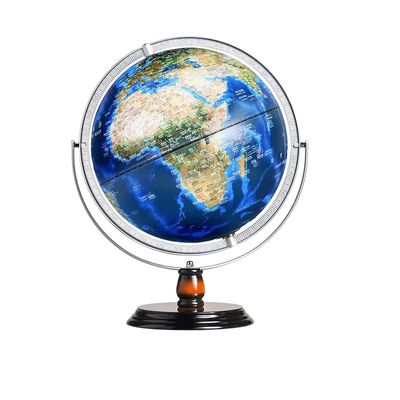 OLOTU Globe 12in Light-up Antique World Globe with Non-Slip Gradient Color Base World Globes for Adults and Kids Educational World Globe Globe for Decor