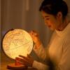 Globe Illuminated World Globe for Kids with Wooden Stand,Built in LED for Illuminated Night View Antique Globe for Home and Office Globe for Decor view 4