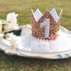 Agkvw Crown for Girls' First Birthday, Rose Gold 1st Birthday Hat, Flower Tutu Crown, Cake Smash Props, Decorations for Girls view 3