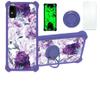 jioeuinly Blu Studio Mini 2023 Case Compatible with Blu Studio Mini 2023 Phone Case Cover [with Tempered Glass Screen Protector][Hard PC + Soft Silicone][Ring Support] [Luminous Effect] YGZ-ZSH view 1