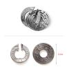 15Pcs/Set Brain Teaser Metal Puzzle Sets, 3D Unlock Interlocking Puzzle, Metal Knot Puzzle Mind Games, Puzzle Switch Games, Adults Educational Toy Gift, Stop Addicted to Mobilephone#2 view 4