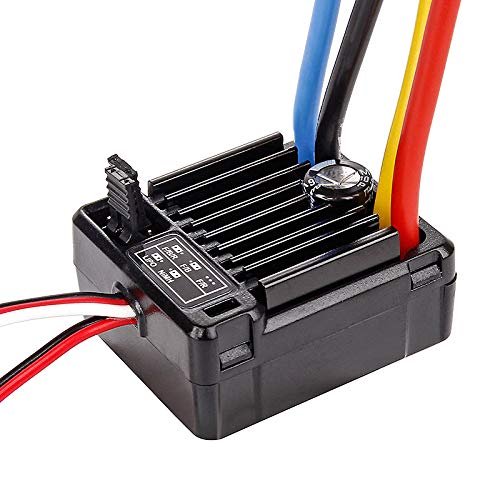 Electronic Speed Controller for RC 1/10 Car Waterproof Brushed ESC 1060 60A WP-1060-RTR
