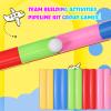 Sratte 2 Sets Team Building Activities Games Teamwork Group Learning Exercise Activities with Half Pipes Golf Balls Storage Bags Teamwork Kit for Adults Teens Field Day Game School Gym Outdoor Sports view 3