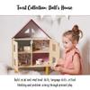 Janod Twist My First Doll House - 30 Dollhouse with Hinged Front and Wooden Legs - Includes 11 Pieces of Furniture - Compatible with Most 4.5 Dolls - Pretend Play Set - Ages 3-8 Years - J06617 view 2