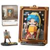 MEIEST Mini Building Blocks Cute 3D Painting Model Set,Creative DIY Simulation Particle Stereograph Collection Construction Building Bricks Toy,Home Decor (Girl with Pearl Earrings) view 1