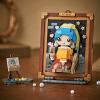 MEIEST Mini Building Blocks Cute 3D Painting Model Set,Creative DIY Simulation Particle Stereograph Collection Construction Building Bricks Toy,Home Decor (Girl with Pearl Earrings) view 2