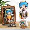 MEIEST Mini Building Blocks Cute 3D Painting Model Set,Creative DIY Simulation Particle Stereograph Collection Construction Building Bricks Toy,Home Decor (Girl with Pearl Earrings) view 4
