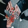 Fingears Magnetic Rings (Set of 3) - Fidget Toy, Great Gift for Teens, Adults, ADHD, Stress Relief Fidget - (Silver/Red) view 3