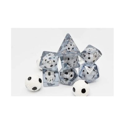 Foam Brain Games Poly Set - Soccer Ball w/Silver (7)