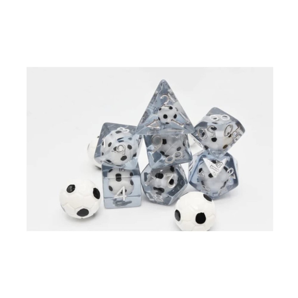 Foam Brain Games Poly Set - Soccer Ball w/Silver (7)