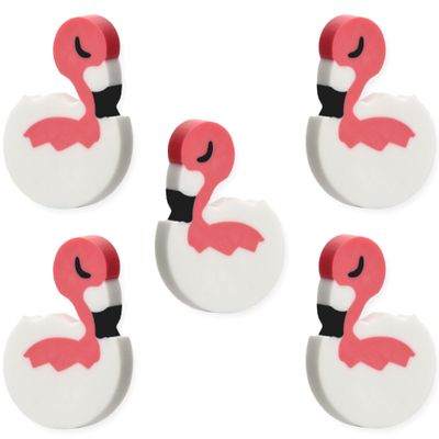 Erasers for Kids - Pencil Eraser Animals - Flamingo Erasers - 30 Pcs Mini Erasers Kids - Cute Erasers for Classroom Prizes - Mini School Supplies - Bulk Toys - Vending Machine Toy