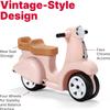 Step2 Ride Along Scooter Kids Push Car, Foot Powered Ride On Toy, Practice Balance with 4 Wheels, Made of Durable Plastic, Max Weight 40 lbs., For Toddlers 1.5-4 Years Old, Rose Pink view 2