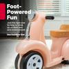 Step2 Ride Along Scooter Kids Push Car, Foot Powered Ride On Toy, Practice Balance with 4 Wheels, Made of Durable Plastic, Max Weight 40 lbs., For Toddlers 1.5-4 Years Old, Rose Pink view 4